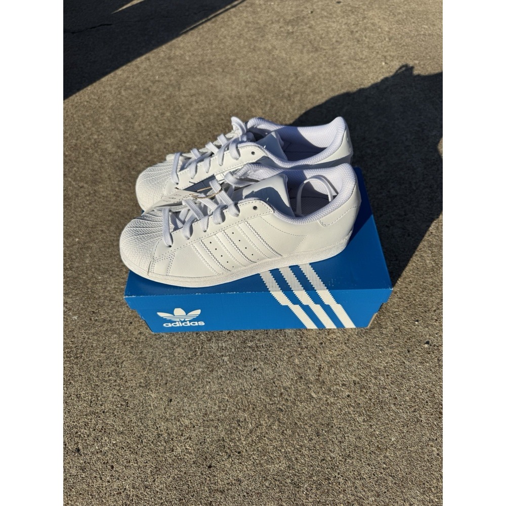 Adidas Originals Superstar J White Sneakers Youth/Women's Size 5.5 (US) – NWB - Picture 2 of 5